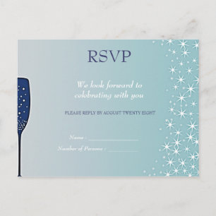 Postal De Invitación Evento Starry - colección Boda -RSVP
