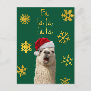 Postal De Invitación Fa La La La Llama