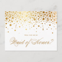 Faux Relieve metalizado dorado Confetti | Sea mi t