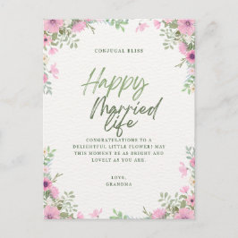 Postal De Invitación Felicitación de boda 