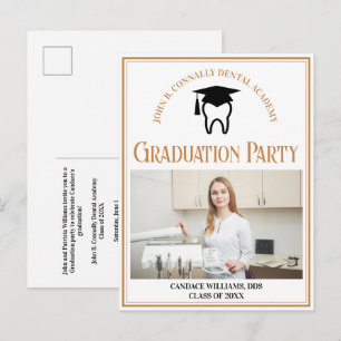 Postal De Invitación Felicitación de graduación personalizada para la e