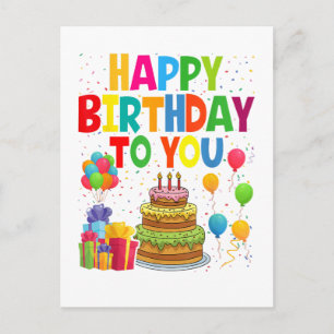 Postal De Invitación Feliz Cumpleaños a Ti