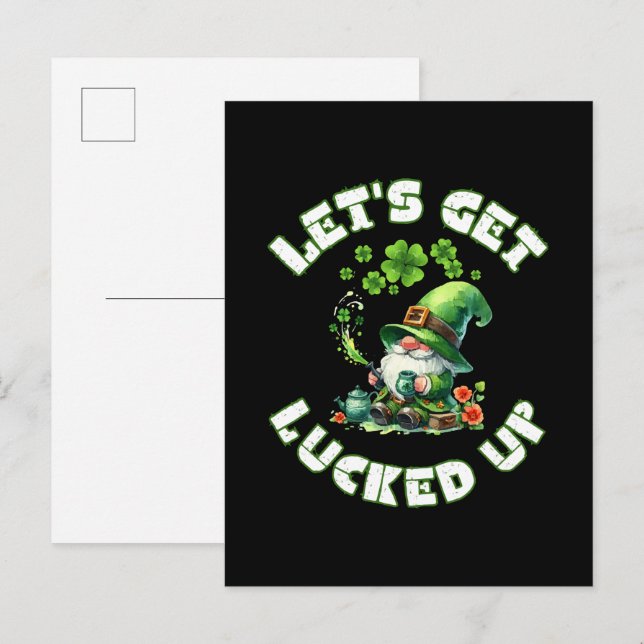 Postal De Invitación feliz día de san patricio (Anverso / Reverso)
