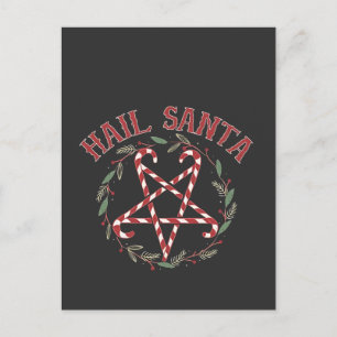 Postal De Invitación Feliz Navidad Satanás Krampus Navidad Diablo Caram
