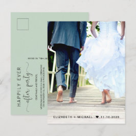 Postal De Invitación Feliz para siempre después de la recepción de Phot