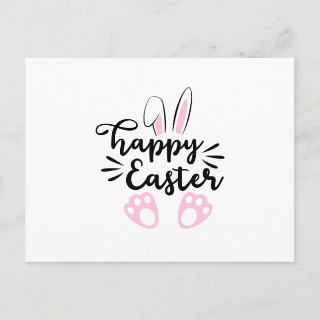 Postal De Invitación Feliz Pascua (Anverso)