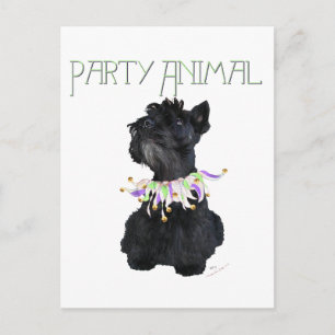 Postal De Invitación Fiesta Animal Terrier Escocés