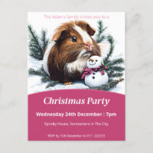 Fiesta de Cerdo y Navidades de Snowman en Guinea