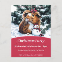 Fiesta de Cerdo y Navidades de Snowman en Guinea