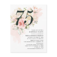 Fiesta de cumpleaños 75ª rosa rosada del follaje f