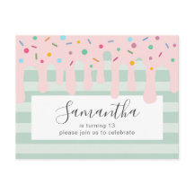 Fiesta de Cumpleaños con Goteo Rosa y Purpurina