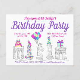 Postal De Invitación Fiesta de Cumpleaños de los Monumentos Históricos