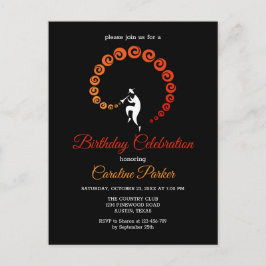 Postal De Invitación Fiesta de cumpleaños de músico de Trumpet de jazz 