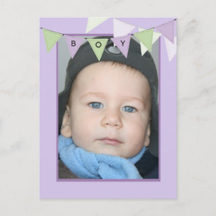 Postal De Invitación Fiesta de Cumpleaños de Niños Bunting Asequible pa