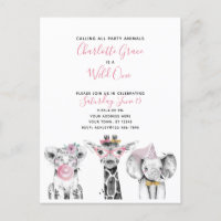 Fiesta de cumpleaños de un Chica blanco y negro