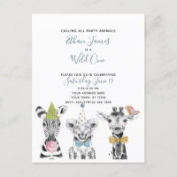 Fiesta de cumpleaños de un niño blanco y negro