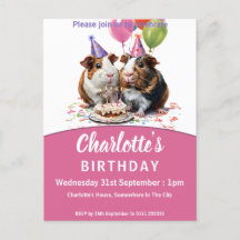 Fiesta de cumpleaños del cerdo de Guinea