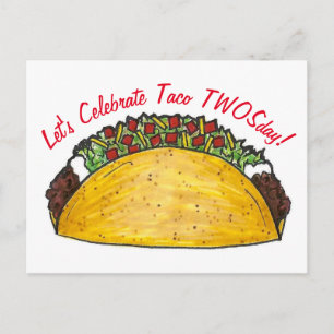 Postal De Invitación Fiesta de Cumpleaños número 2 el Martes de Taco TW