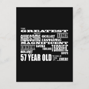 Postal De Invitación Fiesta de cumpleaños número 57