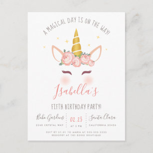 photo Invitacion De Unicornio Para Llenar invitaciones de unicornio zazzle es