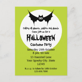 Postal De Invitación Fiesta de disfraces de Halloween