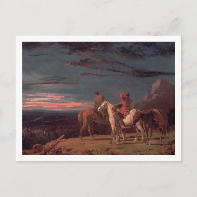 Postal De Invitación Fiesta de Explorers, 1851 (aceite sobre lienzo) (Anverso)