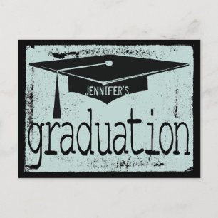 Postal De Invitación Fiesta de graduación moderna de la textura