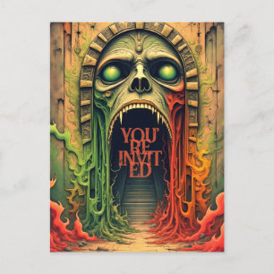 Postal De Invitación Fiesta de Halloween