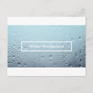 Postal De Invitación fiesta de invierno mágico ventana