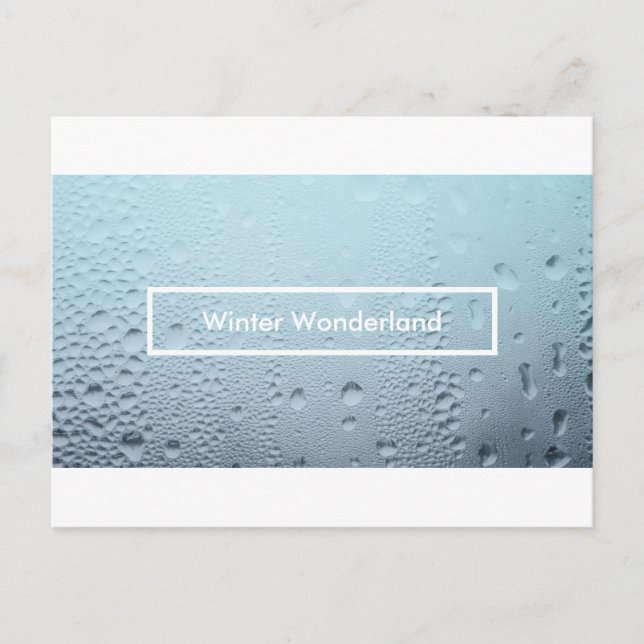 Postal De Invitación fiesta de invierno mágico ventana (Anverso)