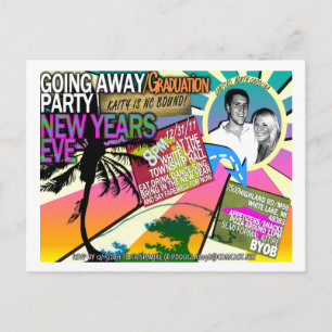 Postal De Invitación fiesta de kaity en Año Nuevo INVITES
