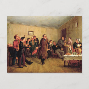 Postal De Invitación Fiesta de la tarde de un comerciante