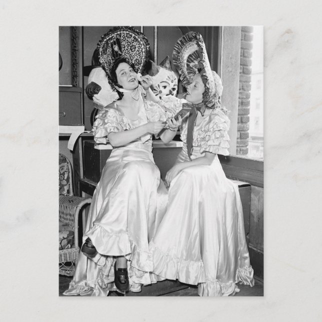 Postal De Invitación Fiesta de los Gay 90, años 30 (Anverso)