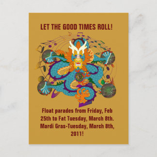 Postal De Invitación Fiesta de Nueva Orleans
