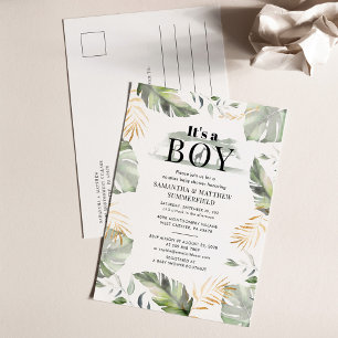 Postal De Invitación Fiesta de Revelación de Bebé para Parejas Selva Sa