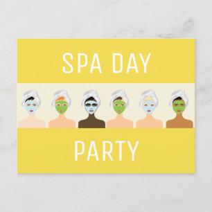Postal De Invitación Fiesta de Spa