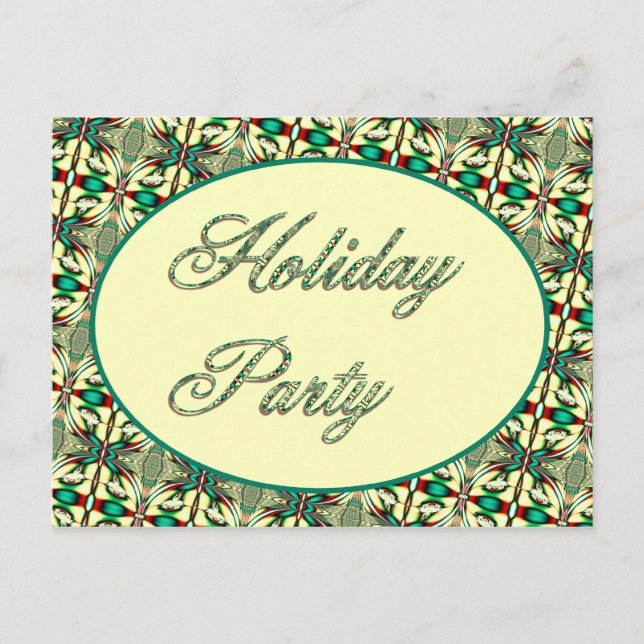 Postal De Invitación Fiesta de vacaciones (Anverso)