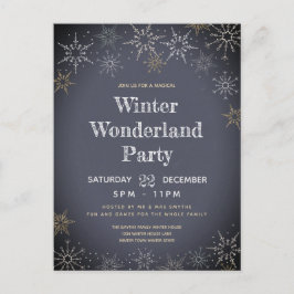Postal De Invitación Fiesta de Winter Wonderland