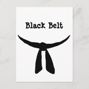 Postal De Invitación Fiesta del cinturón negro