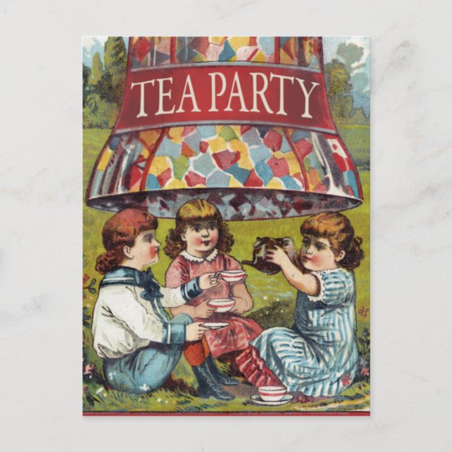 Postal De Invitación Fiesta del té de cosecha (Anverso)