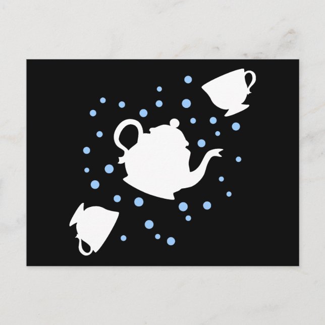 Postal De Invitación Fiesta del té tambaleante (Anverso)
