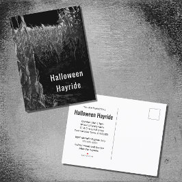 Postal De Invitación Fiesta Gothic Cornfield Halloween Hayride