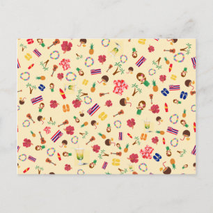 Postal De Invitación Fiesta Hula en Hawái