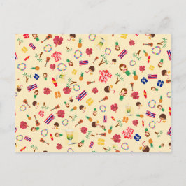 Postal De Invitación Fiesta Hula en Hawái