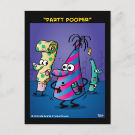 Postal De Invitación "Fiesta Pooper"