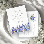Postal De Invitación Fiesta SORPRESA 21 cumpleaños Julio Flor de nacimi<br><div class="desc">Crea un hermoso tema de cumpleaños de verano para tu celebración de julio alrededor de la Flor de Nacimiento de Julio - Larkspur Azul. Larkspur es también conocido como Delphinium.</div>