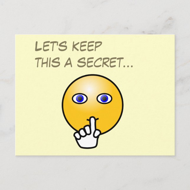 Postal De Invitación Fiesta sorpresa de emoticonos silenciosos secretos (Anverso)