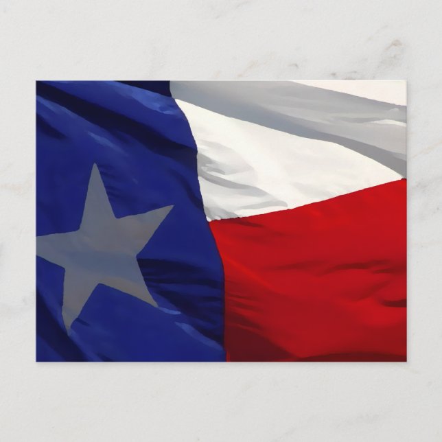 Postal De Invitación Flag of Texas Pop Art (Anverso)