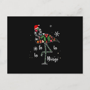 Postal De Invitación Flamenco Divertido Navidad Xmas