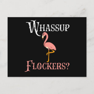Postal De Invitación Flamencos   Bloqueros Flamingo Whassup